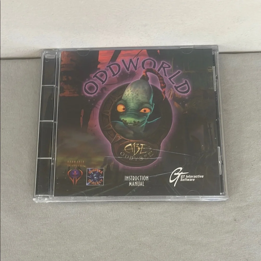 ⭐️ Oddworld Abe's Oddysee GT Interactive Software 1997 Game Digital Dialect Rare